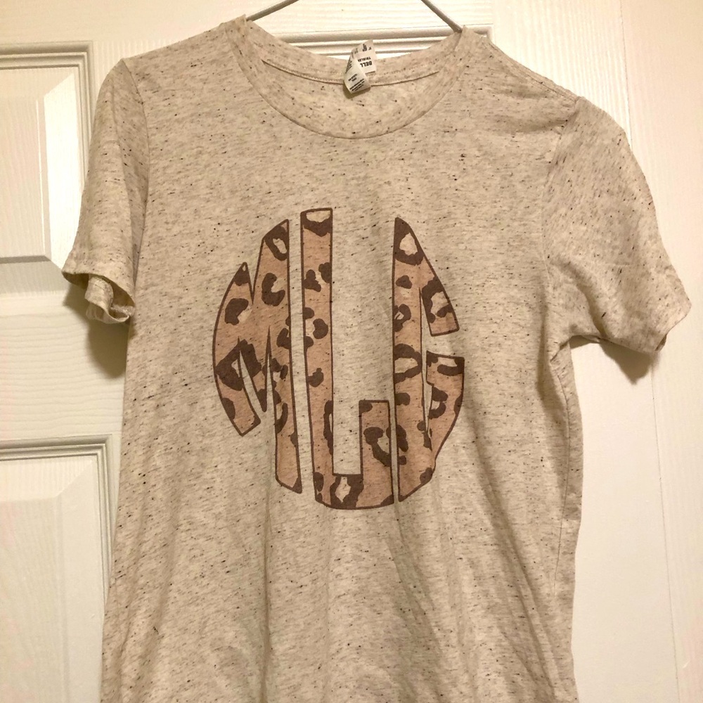 Bella canvas monogram tee, MLG